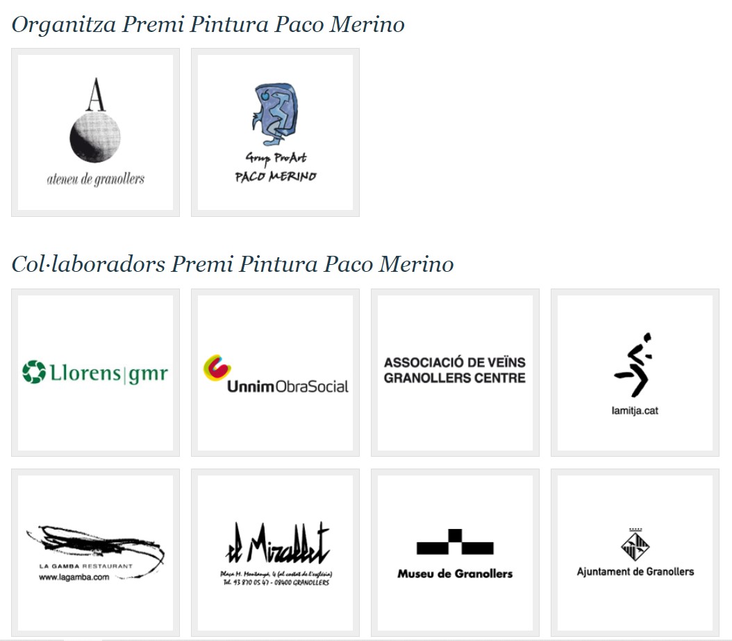 Organiza Premio Pintura Paco Merino (Granollers, Barcelona)