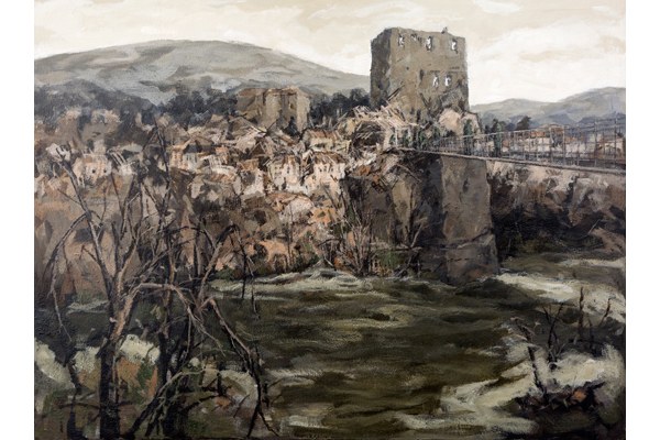 Pulsa para ampliar Puente provisional sobre el río Neretva de José María Díaz Martínez