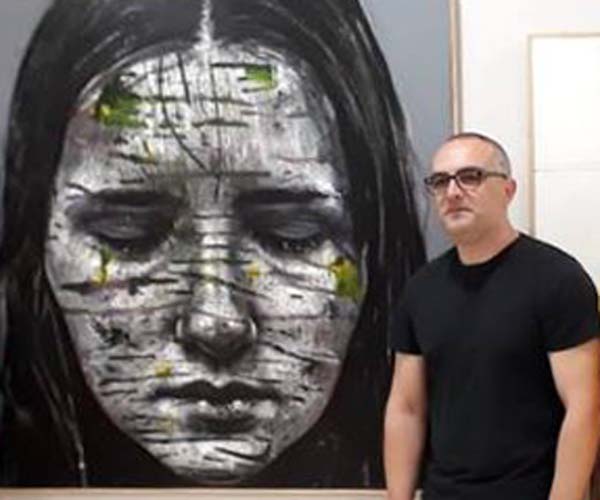 Con su obra premiada Fernando Jiménez Fernández