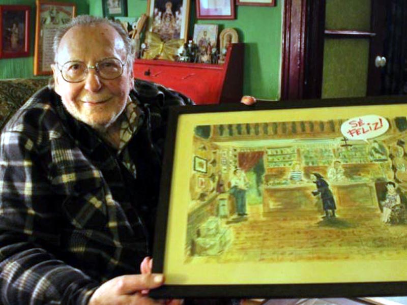 Enrique Pons en su casa  