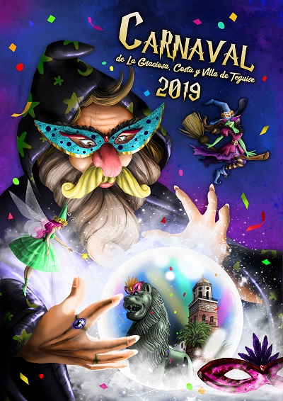 Cartel anunciador del Carnaval de Teguise