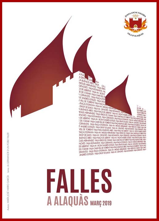 Pulsa para ampliar María José Hierro García premiada en el Concurso de Carteles de las Fallas de Alaquàs