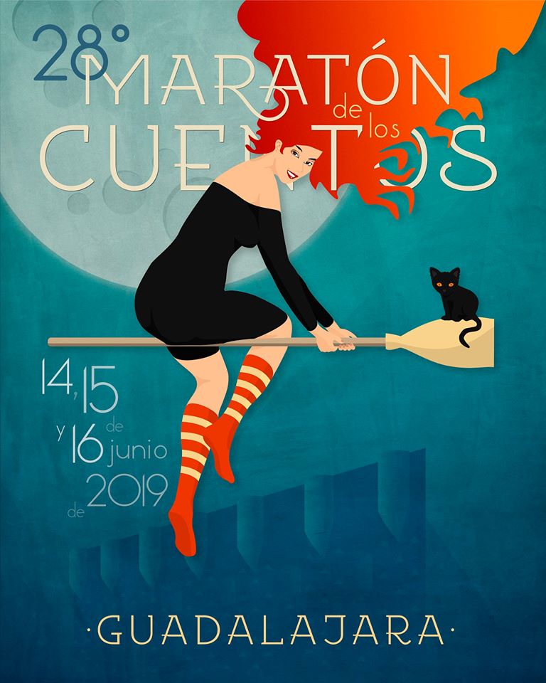 Cartel del 28º Maratón de los Cuentos de Guadalajara