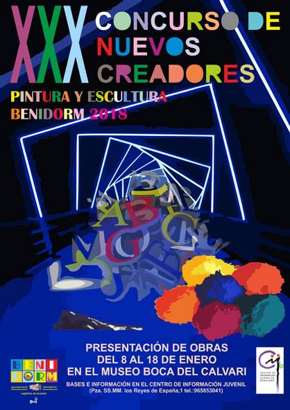 Cartel del XXX Concurso de Nuevos Creadores Benidorm 2018’