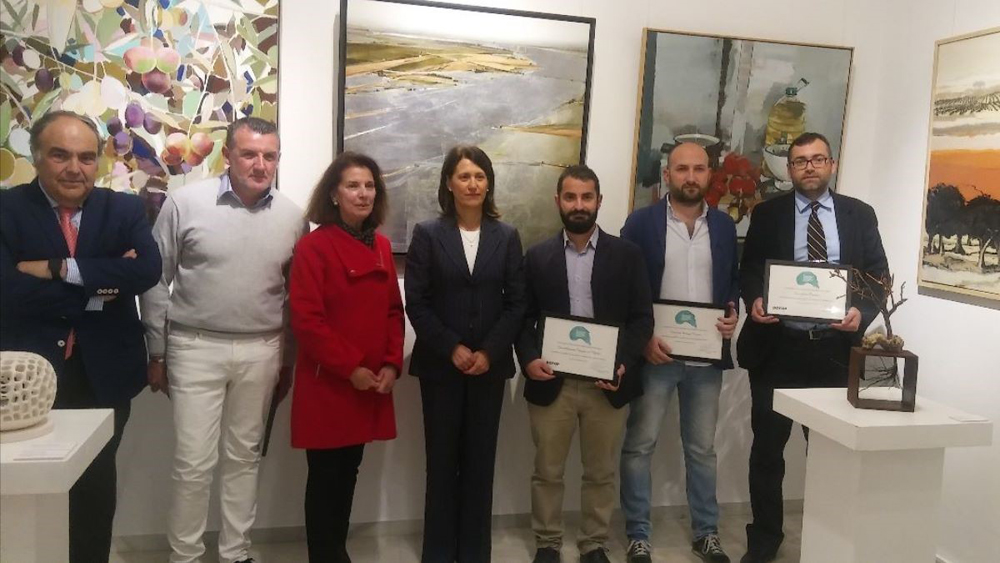 Galardonados en el Premio Pintura del V Concurso de Artes Plásticas de Dcoop 