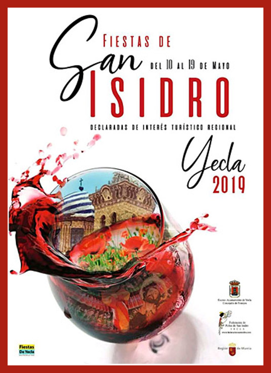 Cartel que anunciará las Fiestas de San Isidro de Yecla 2019