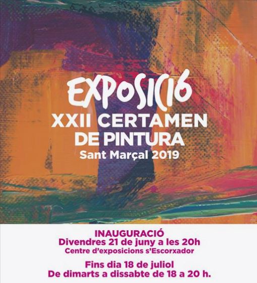 Cartel de la exposición del Certamen de Pintura de Sant Marçal