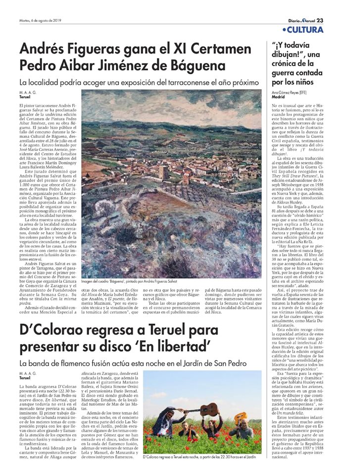 Pulsa para ampliar Diario de Teruel / 6-08-2019