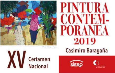 Pulsa para ampliar Cartel del XV Certamen nacional de pintura contemporánea =Casimiro Baragaña=