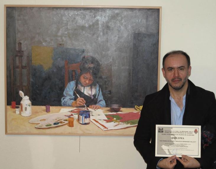 Francisco Badilla (Chile) 1º premio de la XXIII edición del Certamen de Pintura Indalecio Hernández Vallejo