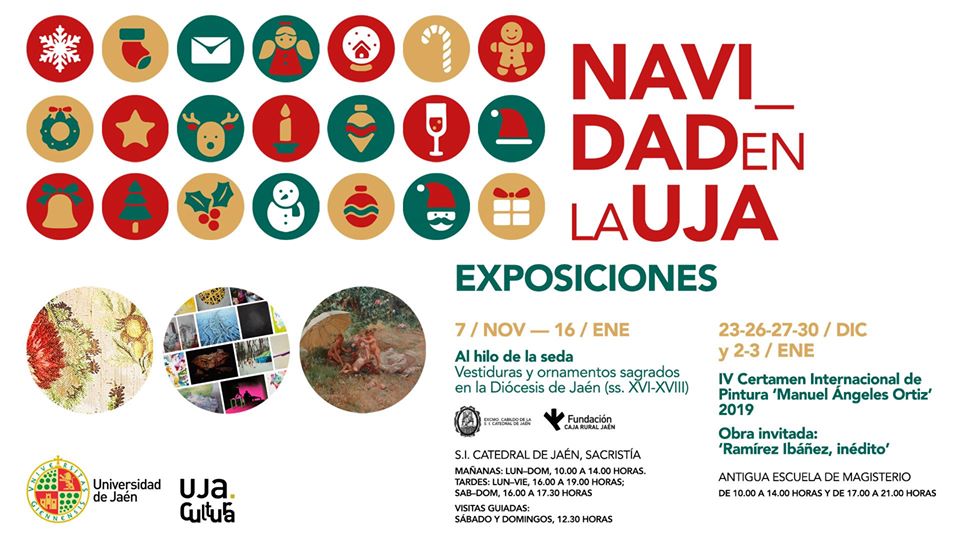 CARTEL con las tres exposiciones de la UJA