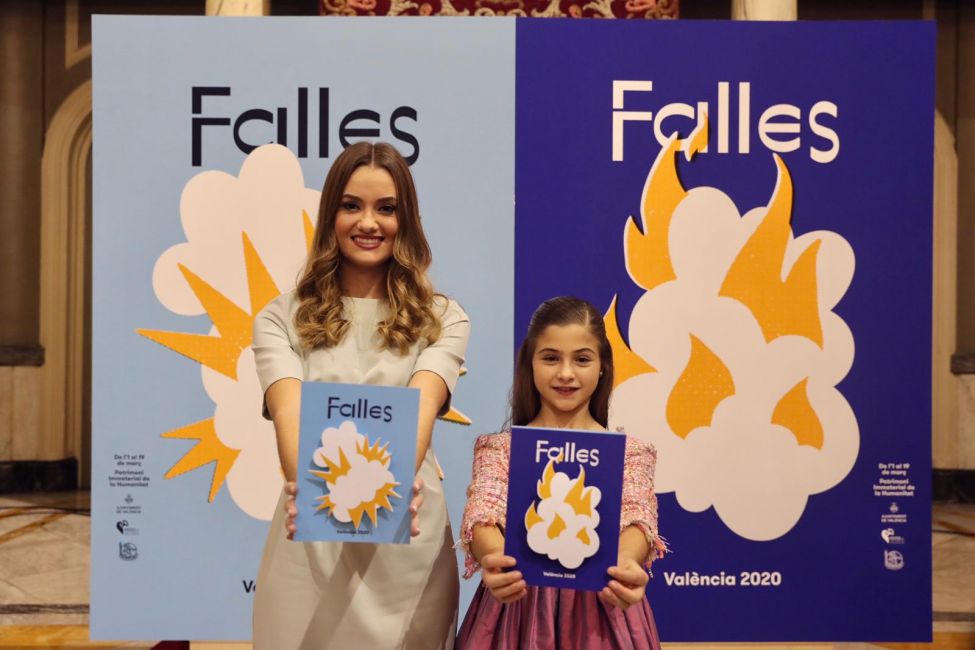 Los carteles premiados con la Fallera Mayor y la Fallera Infantil