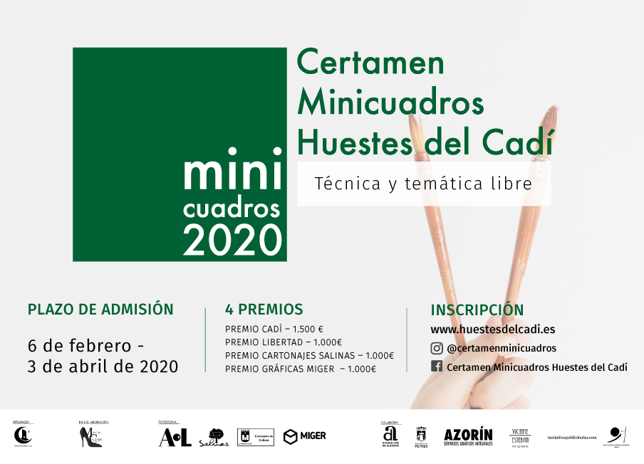 Pulsa para ampliar P R E M I O S: Premio CADI: 1.500 € - Premio LIBERTAD: 1.000 € - Premio CARTONAJES SALINAS: 1.000 € - Premio GRÁFICAS MIGER: 1.000 €