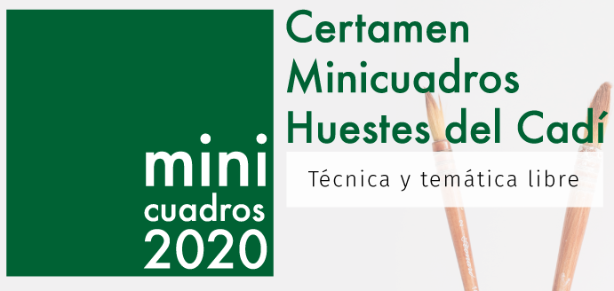 El viernes 3 de abril finaliza el plazo de entrega del XLI CERTAMEN INTERNACIONAL DE MINICUADROS de ELDA-ALICANTE