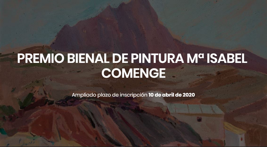 La II Bienal de Pintura Mª Isabel Comenge POSPONE por el coronavirus su plazo de convocatoria hasta el 10 de abril