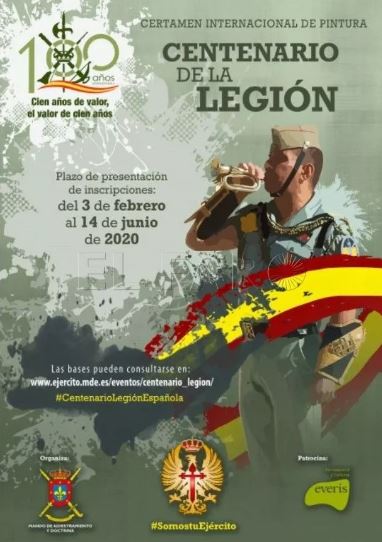 CARTEL del CERTAMEN INTERNACIONAL DE PINTURA CENTENARIO LA LEGIÓN