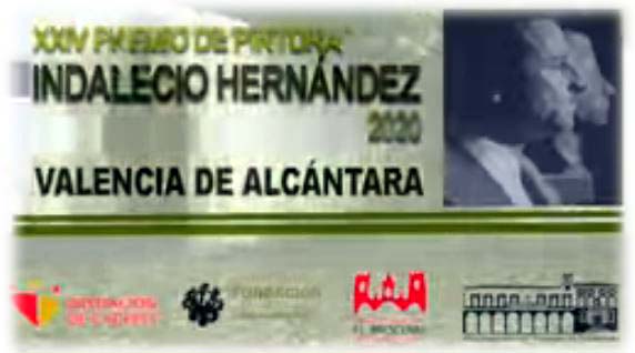 Cartel del XXIV Certamen de Pintura Indalecio Hernández de Valencia de Alcántara