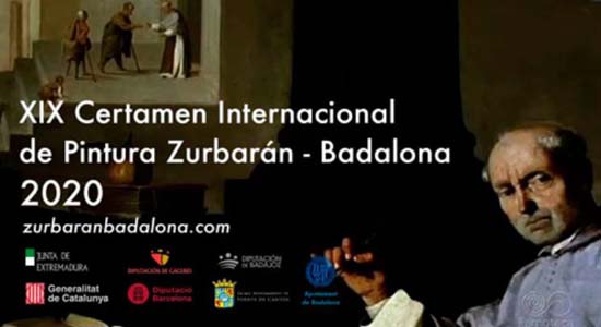 Cartel del XIX Certamen Internacional de Pintura Zurbarán - Badalona 2020