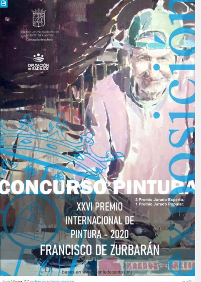 Cartel del XXVI Premio Internacional de Pintura Francisco de Zurbarán