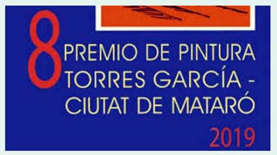 Cartel del 8º Premio de Pintura Torres García - Ciutat de Mataró  2019