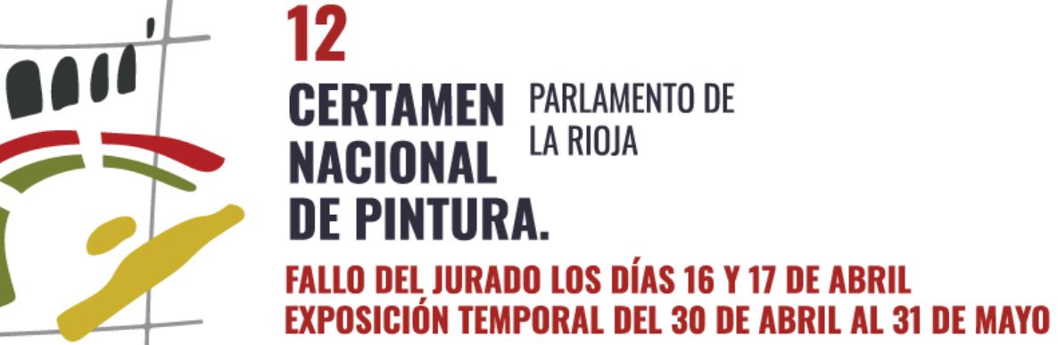 Nuevo cartel del 12º Certamen Nacional de Pintura del Parlamento de La Rioja