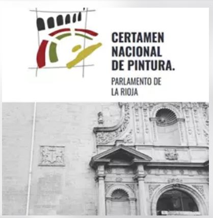 Cartel del Certamen Nacional de Pintura del Parlamento riojano.