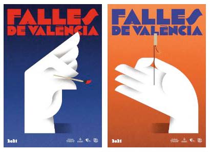 Pulsa para ampliar Dos Carteles falleros dedicados - Diego Mir y Fase Studio