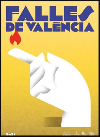 Pulsa para ampliar Cartel Fallas 2021 =Las Fallas no Fallas= Diego Mir y Fase Studio