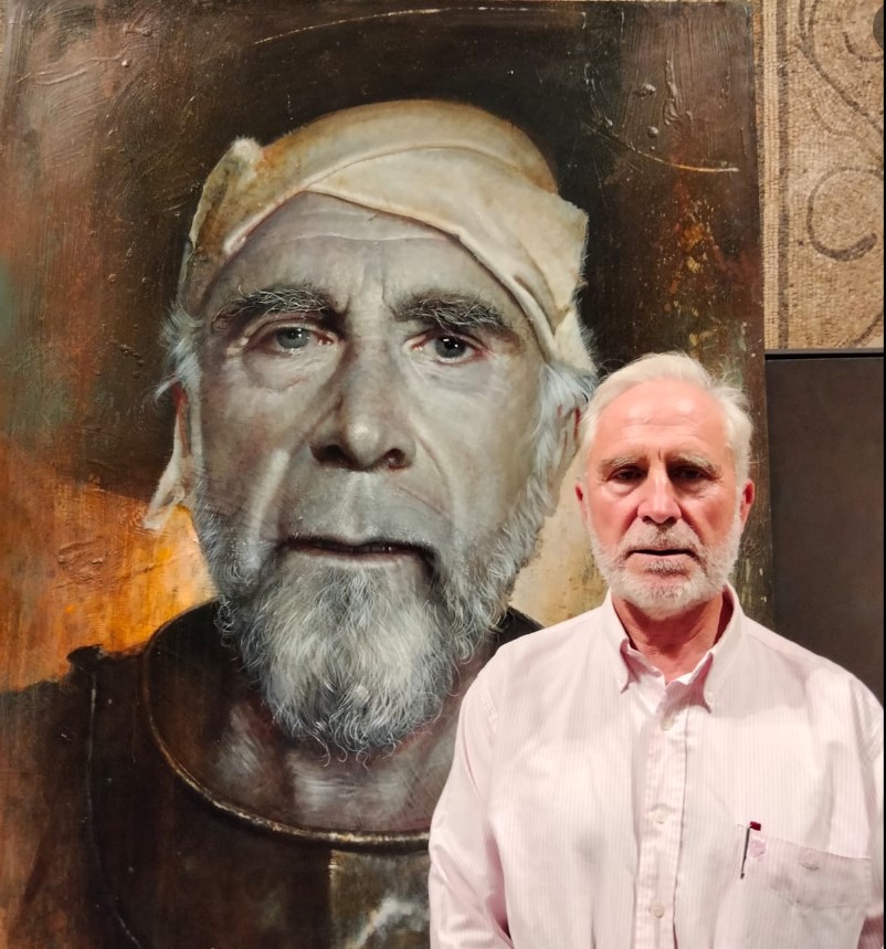 Pulsa para ampliar El modelo del primer premio. El amigo del artista Juan García Arevalo Moreno