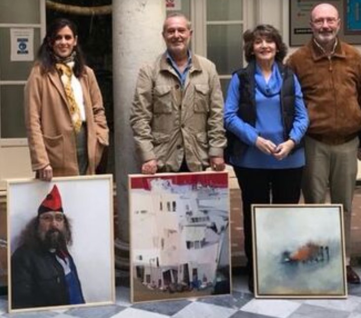 Pulsa para ampliar De izquierda a derecha las obras premiadas: 2º premio, 1º y Accésit