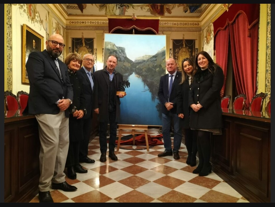 Jurado con la obra de Francisco Escalera González (Córdoba)