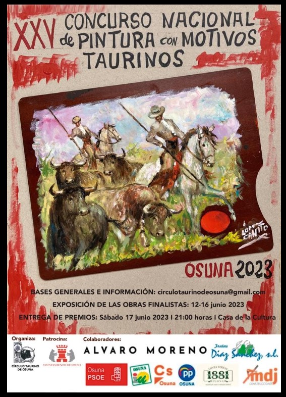Pulsa para ampliar XXV Concurso Nacional de Pintura con Motivos Taurinos