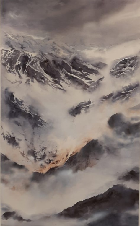 Pulsa para ampliar Niebla primer premio del XL Certamen Nacional de Pintura Villa de Campo de Criptana