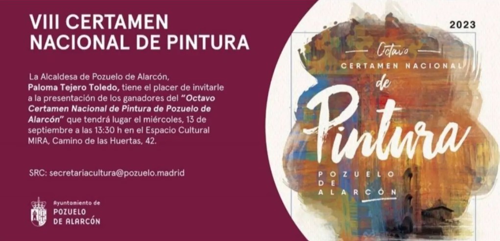 Invitación de la Alcaidesa a la inauguración de la exposición el 13 de septiembre