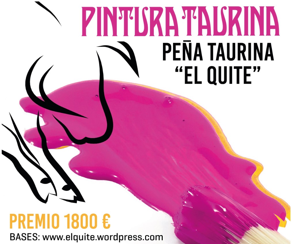 Cartel del Certamen de Pintura Taurina Peña Taurina El Quite