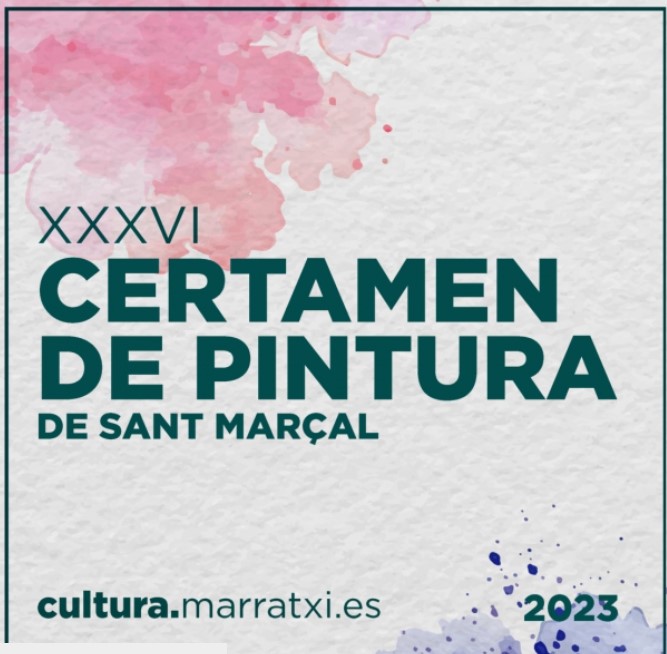 CARTEL del XXXVI Certamen de Pintura Sant Marcal  2023