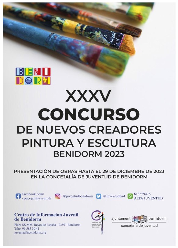 35º Concurso de nuevos Creadores de Benidorm organizado por la Concejalia de Juventud