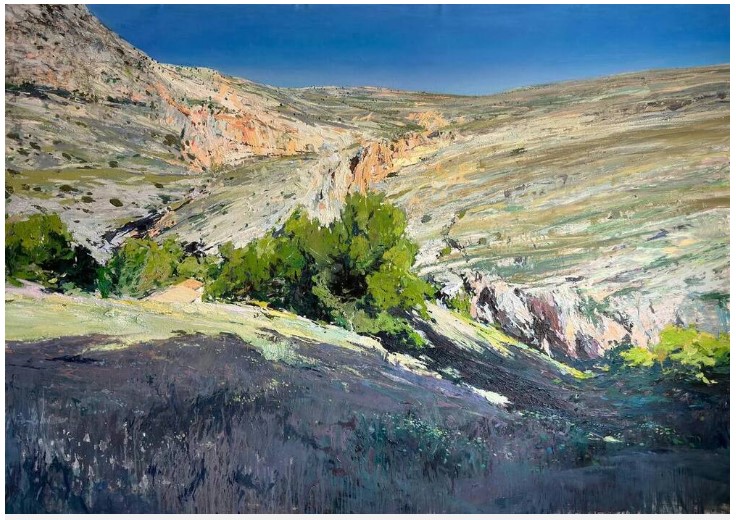 Pulsa para ampliar Isidoro Moreno López 1º Premio de Pintura, Virgen de las Viñas Bodega y Almazara