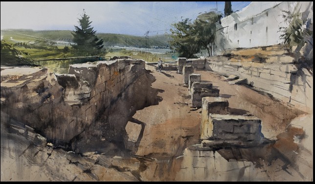 Pulsa para ampliar 4º premio =Palimpsesto, antiguas termas= de Adrián Marmolejo Charhed