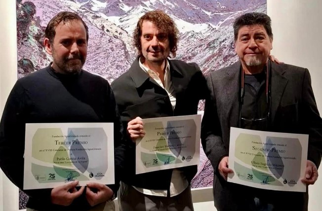Pulsa para ampliar Los tres ganadores del XVIII Concurso Internacional de Pintura Fundación Agua Granada 2024