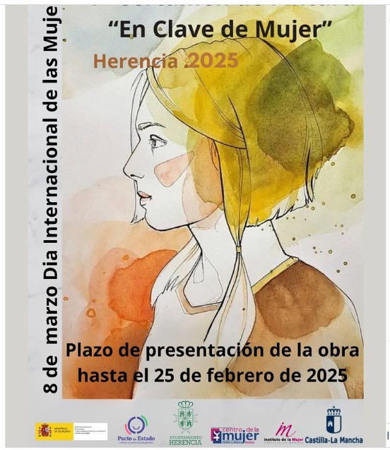 Pulsa para ampliar V Certamen de Pintura =En Clave de Mujer= Herencia 2025