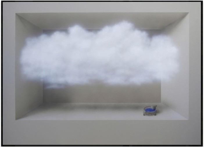 Pulsa para ampliar Primera Medalla de Honor con =Nube XVIII= acrílico sobre lienzo