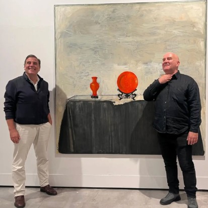 Miguel Gómez Losada con Ángel Rivas Prieto